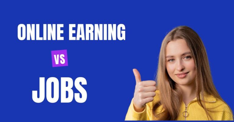 Online Earnings vs Jobs